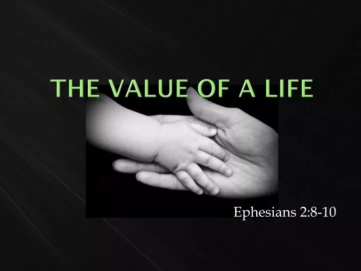 the value of a life