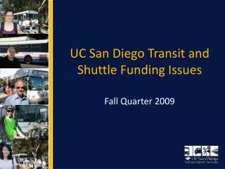 UC San Diego Transit and Shuttle Funding Issues