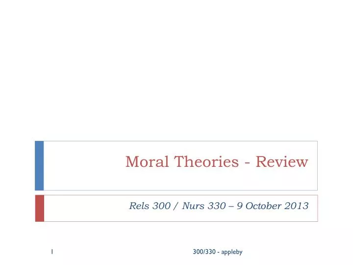 moral theories review