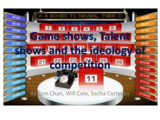 game shows talent shows and the ideology of competition