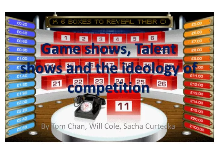 game shows talent shows and the ideology of competition