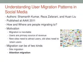 Understanding User Migration Patterns in Social Media