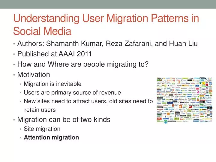 understanding user migration patterns in social media