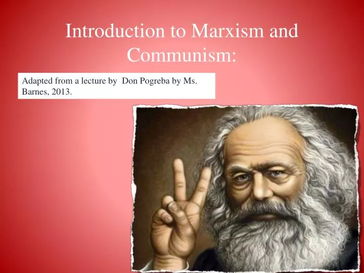 introduction to marxism and communism