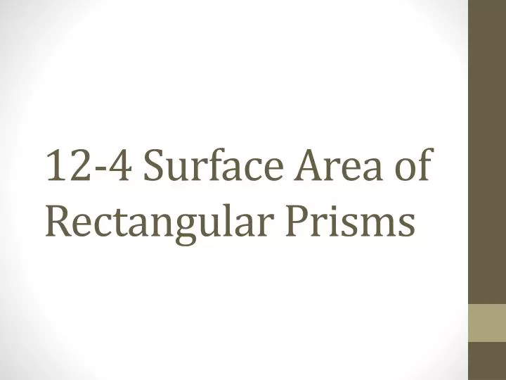 12 4 surface area of rectangular prisms