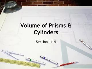 Volume of Prisms &amp; Cylinders