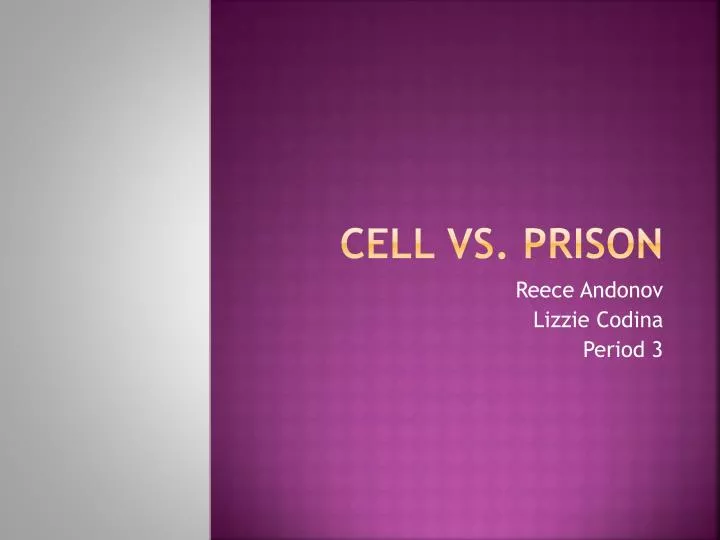 cell vs prison