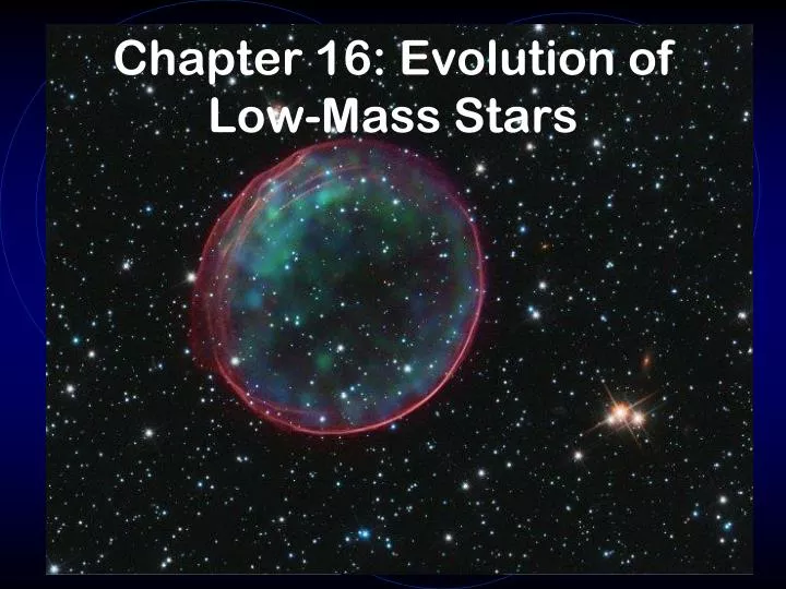 chapter 16 evolution of low mass stars