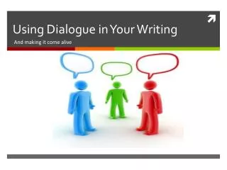 Using Dialogue in Your Writing
