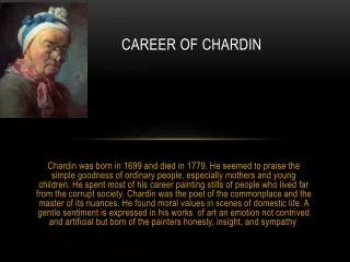 Career of chardin