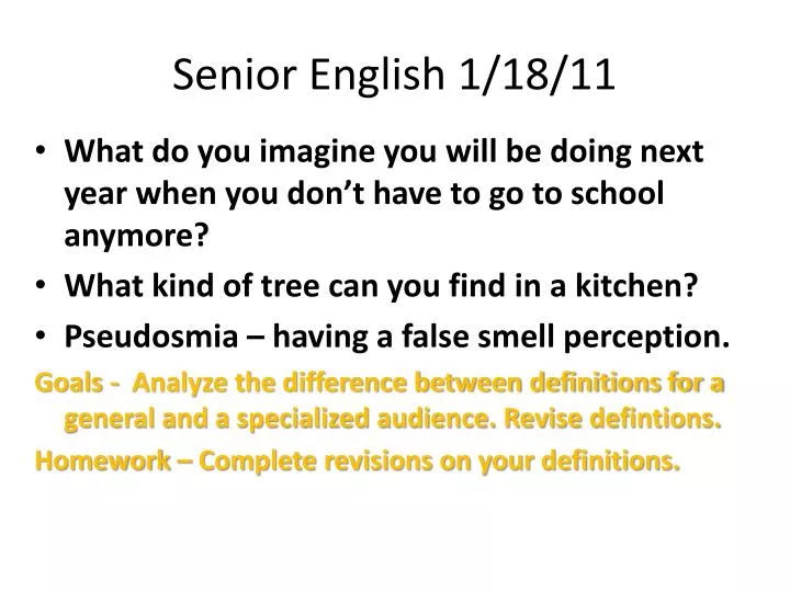 senior english 1 18 11