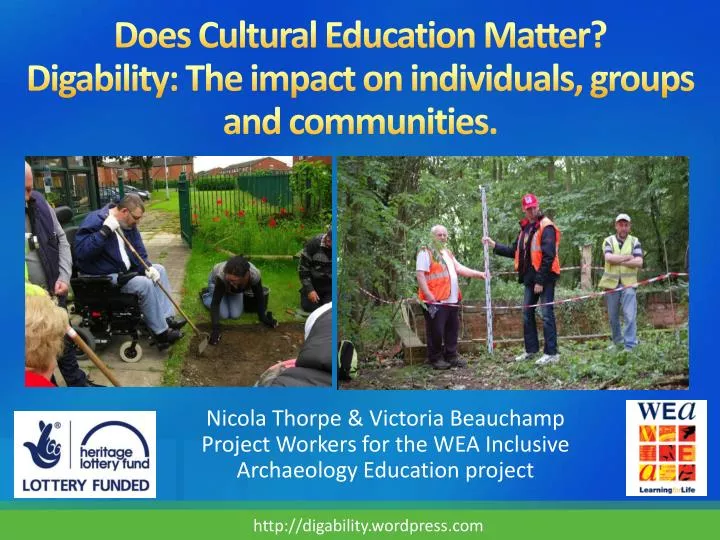 does cultural education matter digability the impact on individuals groups and communities