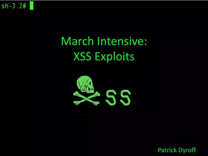 march intensive xss exploits