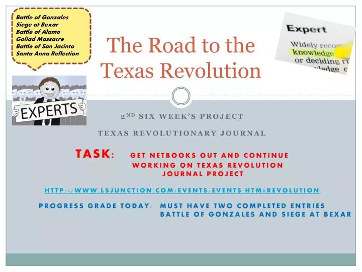 the road to the t exas r evolution