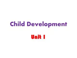 Child Development