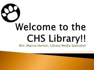 welcome to the chs library