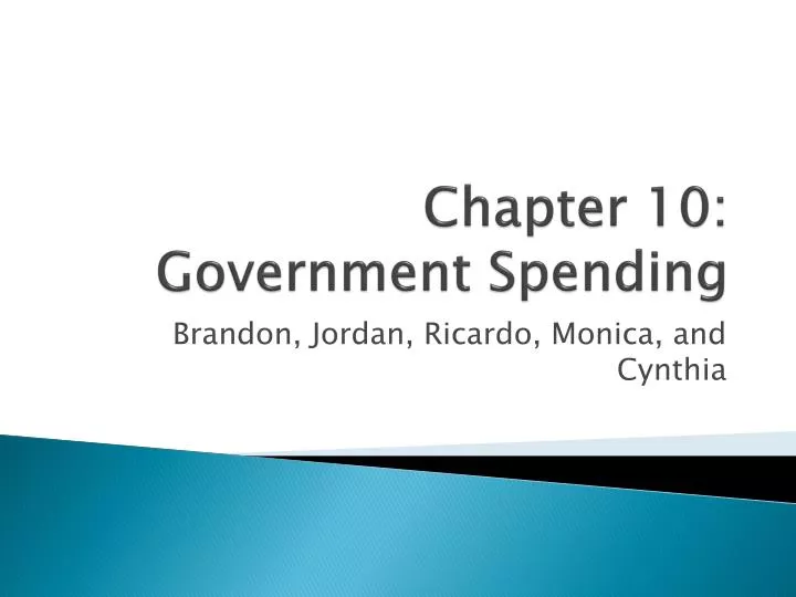 chapter 10 government spending