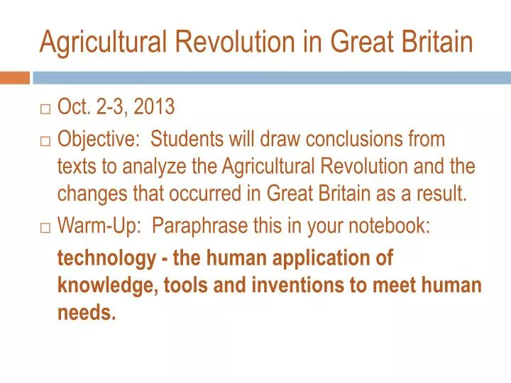 agricultural revolution in great britain