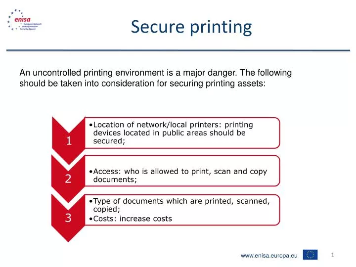 secure printing
