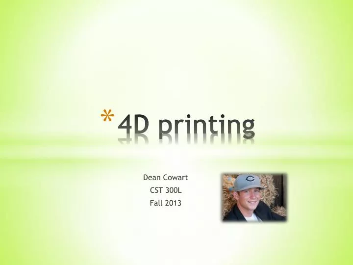 4d printing