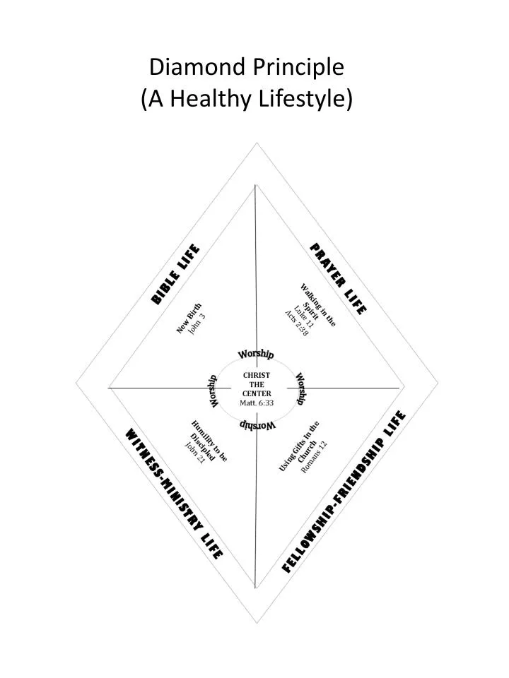 diamond principle a healthy lifestyle