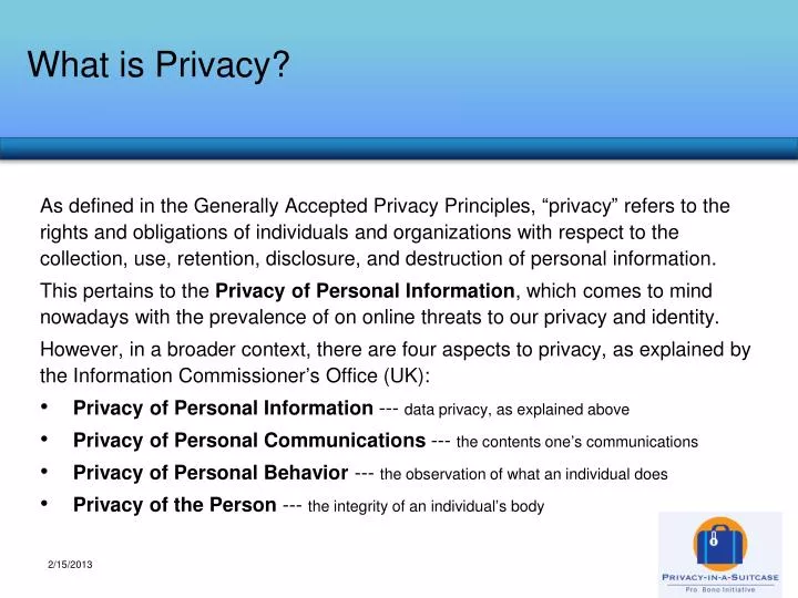 what is privacy