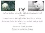 shy - slide 1