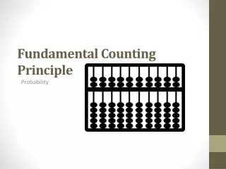 fundamental counting principle