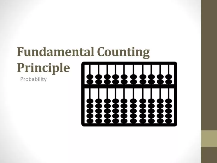 fundamental counting principle