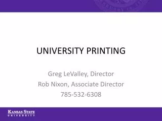 UNIVERSITY PRINTING