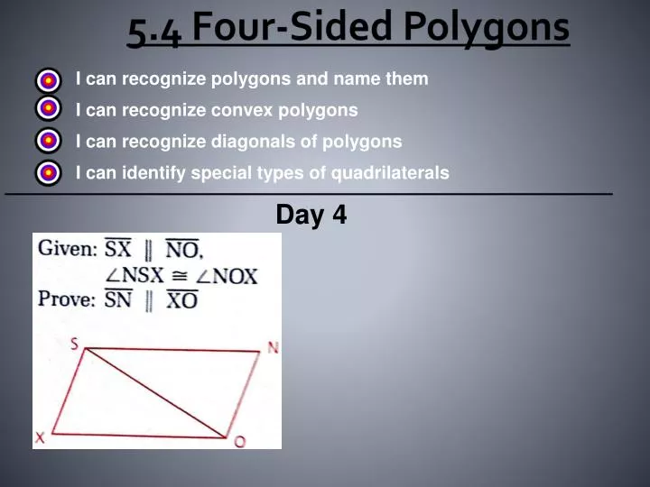 5 4 four sided polygons