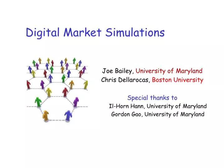 digital market simulations