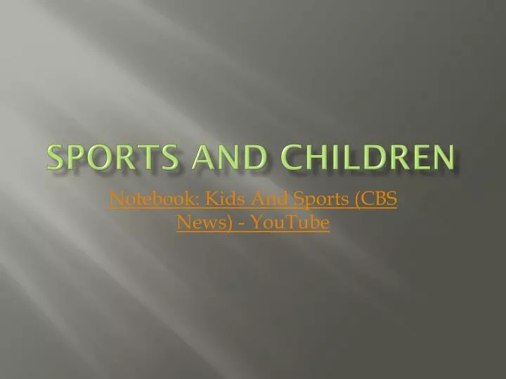 sports and children