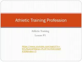 Athletic Training Profession