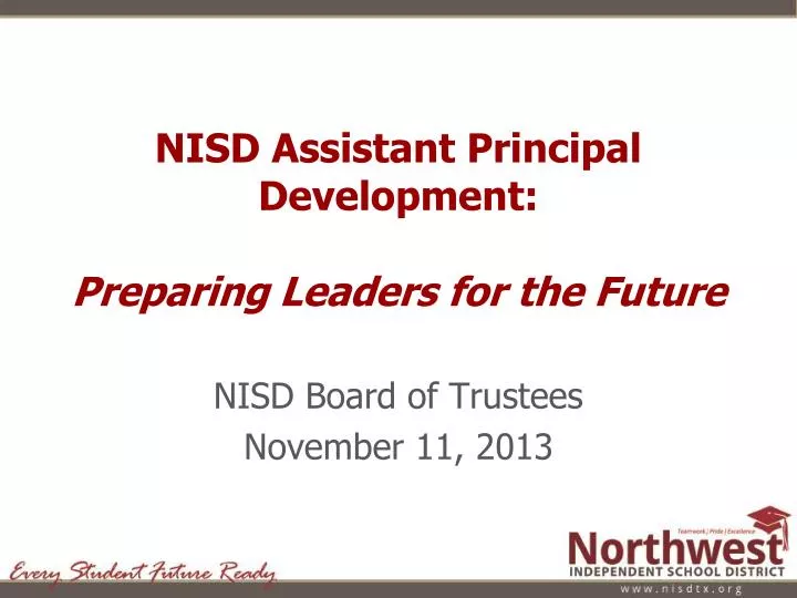 nisd assistant principal development preparing leaders for the future