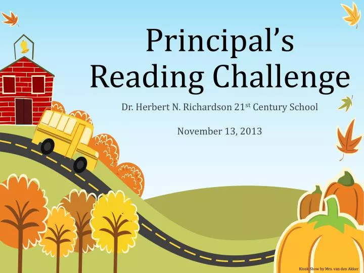 principal s reading challenge