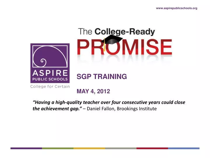 sgp training may 4 2012