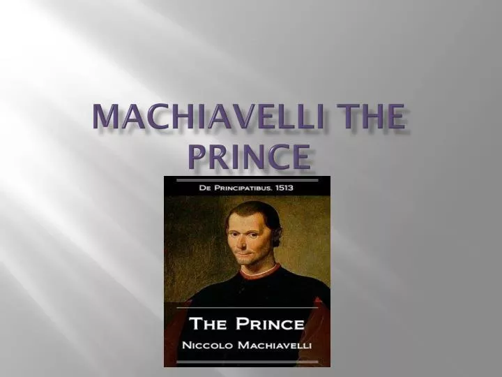 machiavelli the prince