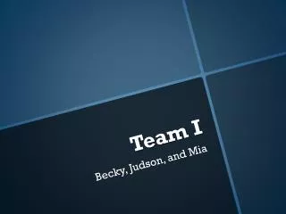 Team I