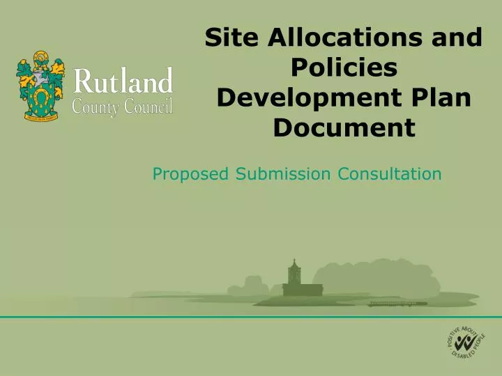 site allocations and policies development plan document