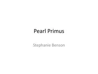 Pearl Primus