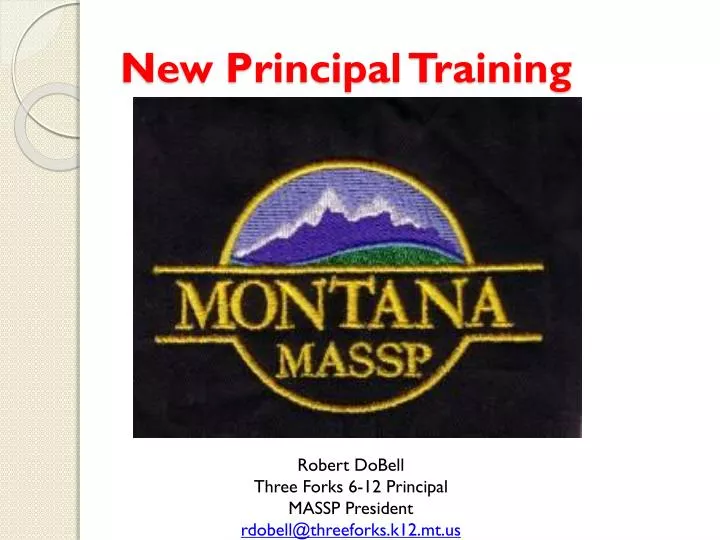 new principal training