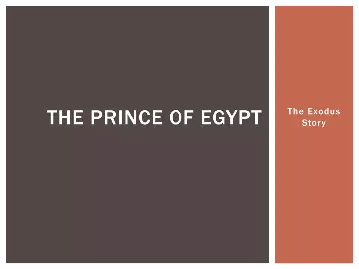 the prince of egypt