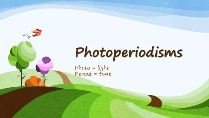 photoperiodisms