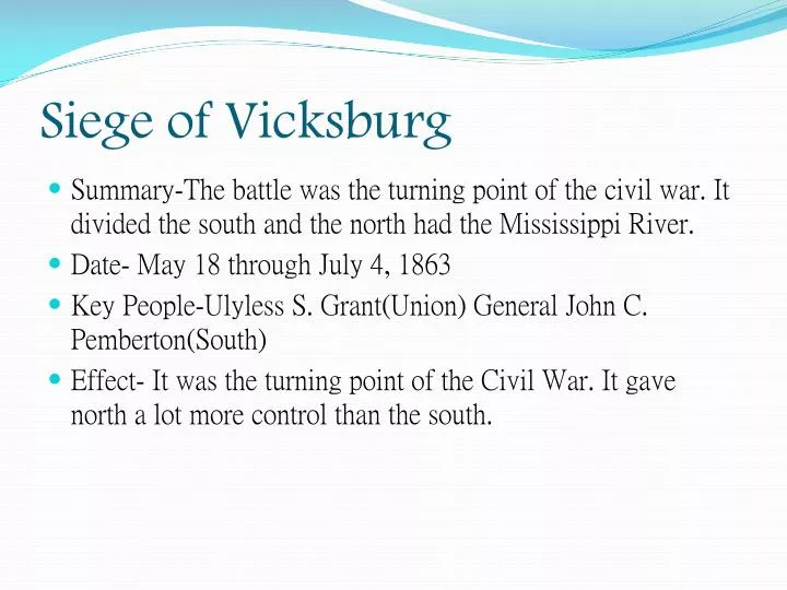 siege of vicksburg
