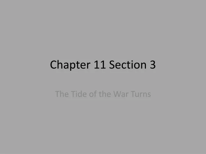 chapter 11 section 3