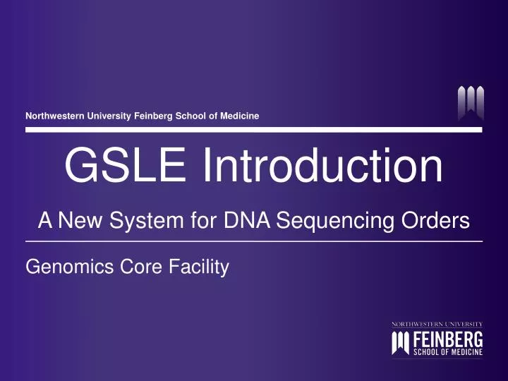 gsle introduction a new system for dna sequencing orders