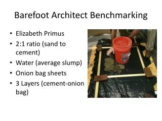 Barefoot Architect Benchmarking