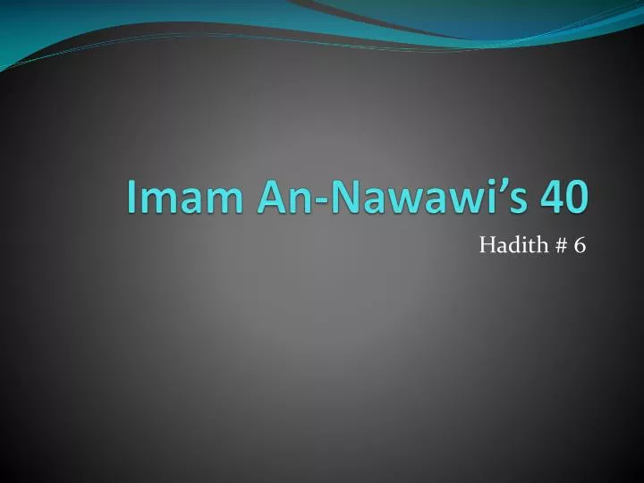 imam an nawawi s 40