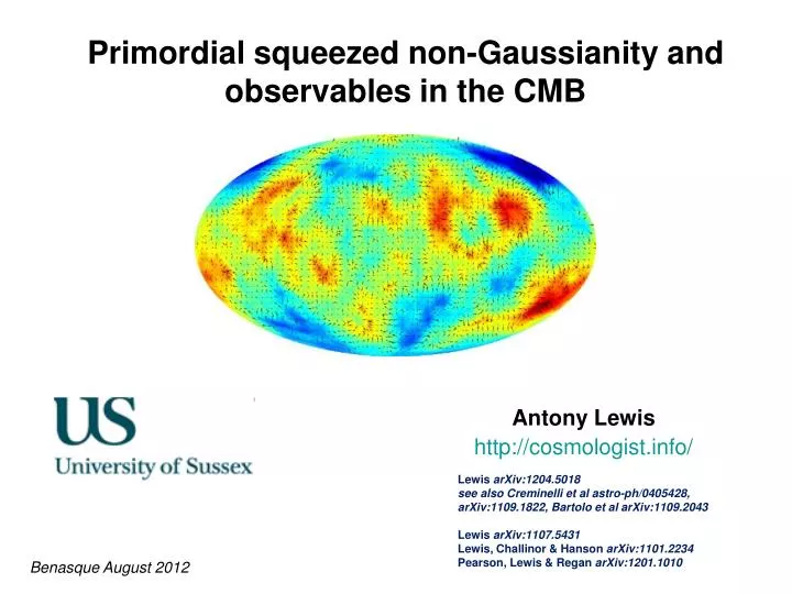 primordial squeezed non gaussianity and observables in the cmb